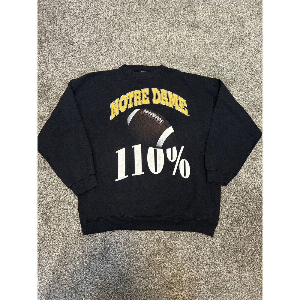 Vintage Notre Dame Fighting Irish 110% TSI Sweatshirt Mens 2XL NCAA Football 90s